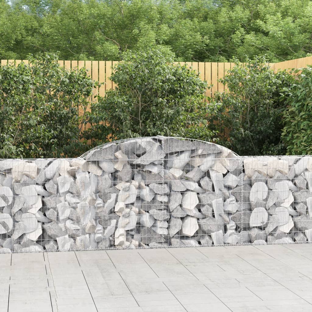 Schanskorven 13 st gewelfd 300x30x80/100 cm ijzer is nu te koop bij PeponiXL, paradijselijk wonen!