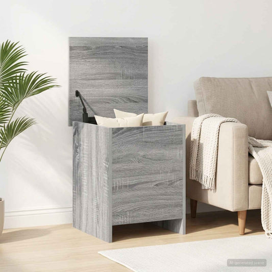 Opbergkist met opslag Grijs Sonoma 40 x 40 x 50 cm Bewerkt hout is nu te koop bij PeponiXL, paradijselijk wonen!