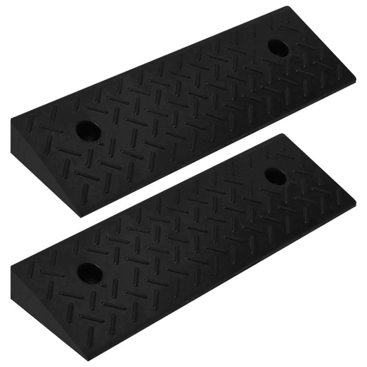 Oprijhulpen 2 st 50x17,5x5 cm rubber is nu te koop bij PeponiXL, paradijselijk wonen!