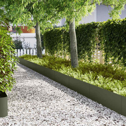 Tuinrand 20 pcs Olijf Groen 100 x 0,05 x 30 cm is nu te koop bij PeponiXL, paradijselijk wonen!