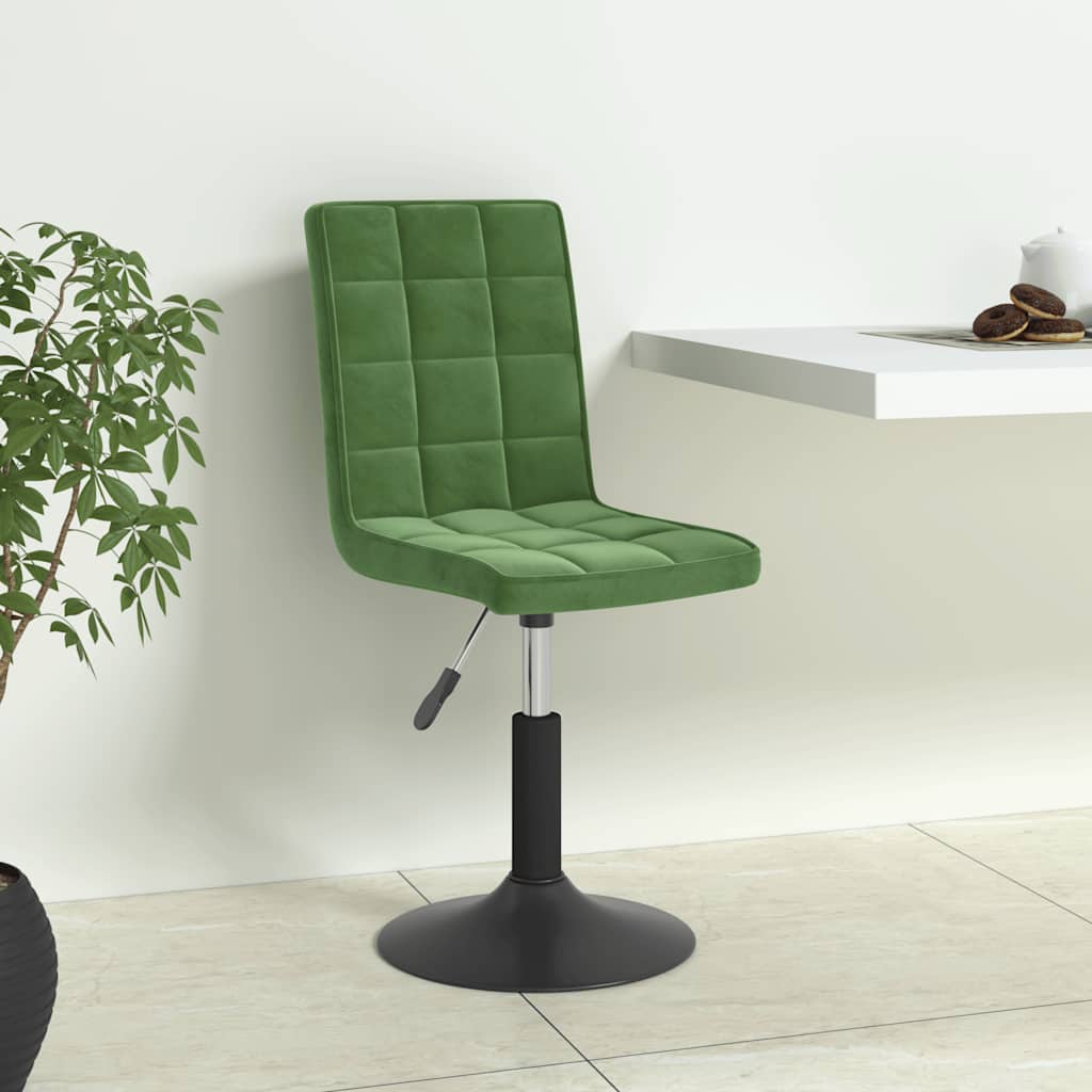 Eetkamerstoelen draaibaar 6 st fluweel donkergroen is nu te koop bij PeponiXL, paradijselijk wonen!