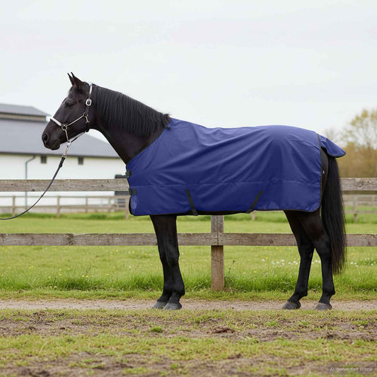 Paardendeken Donkergroen en Zwart 145 cm Polyester is nu te koop bij PeponiXL, paradijselijk wonen!