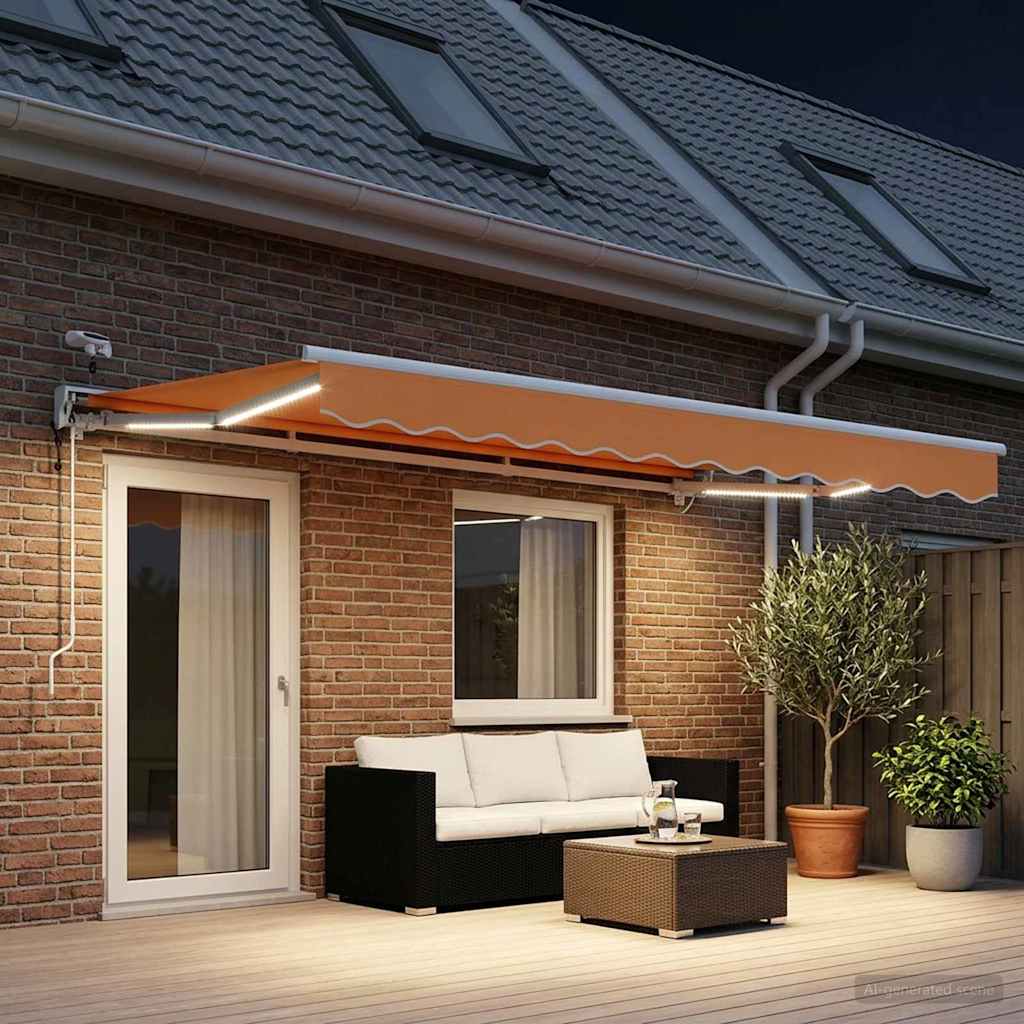 Elektrisch Uittrekbaar Zonnescherm Zand 4,5 × 3 m is nu te koop bij PeponiXL, paradijselijk wonen!