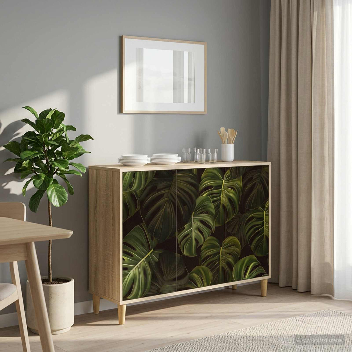 Dressoir ELBURG Sonoma 102 x 33 x 75 cm Bewerkt hout is nu te koop bij PeponiXL, paradijselijk wonen!