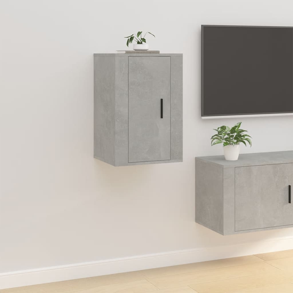 Tv-wandmeubel 40x34,5x60 cm betongrijs is nu te koop bij PeponiXL, paradijselijk wonen!