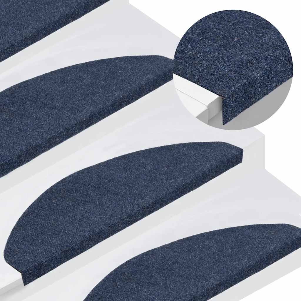 Trapmatten zelfklevend 15 st 65x22,5x3,5 cm blauw is nu te koop bij PeponiXL, paradijselijk wonen!