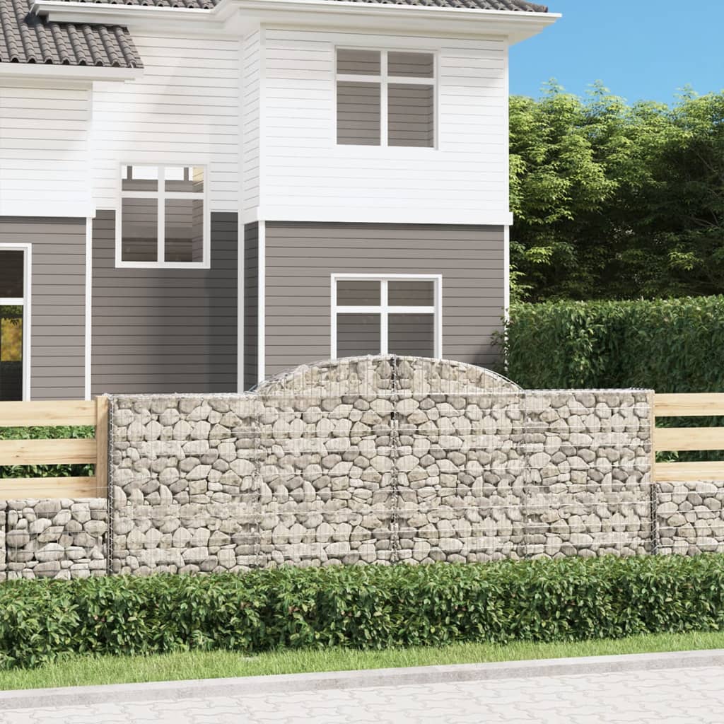 Schanskorven 30 st gewelfd 300x50x120/140 cm ijzer is nu te koop bij PeponiXL, paradijselijk wonen!