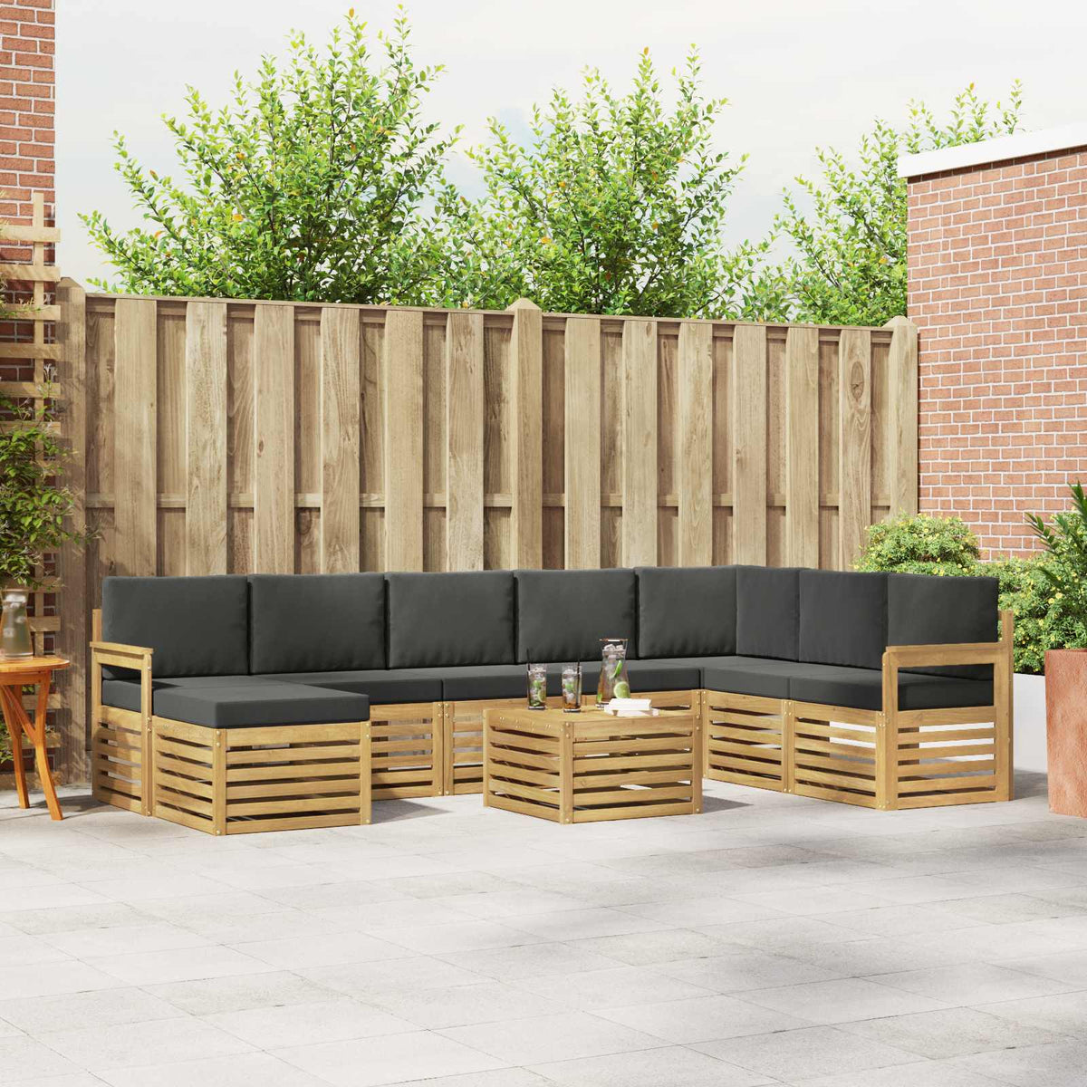 Sofa-Sets Massief Acaciahout is nu te koop bij PeponiXL, paradijselijk wonen!