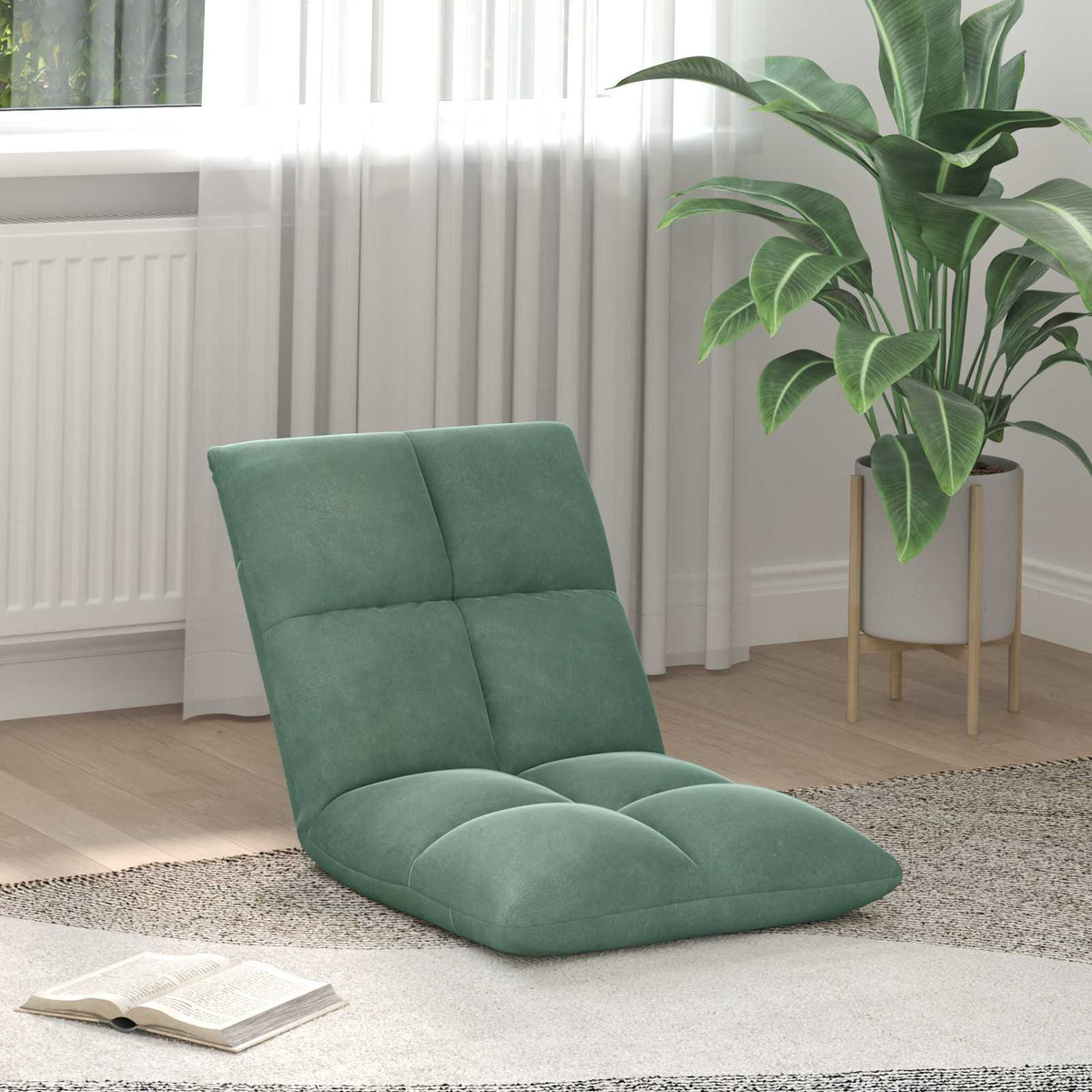 Vloerstoel Zeegroen 50 x 61 x 57 cm Fluweel is nu te koop bij PeponiXL, paradijselijk wonen!