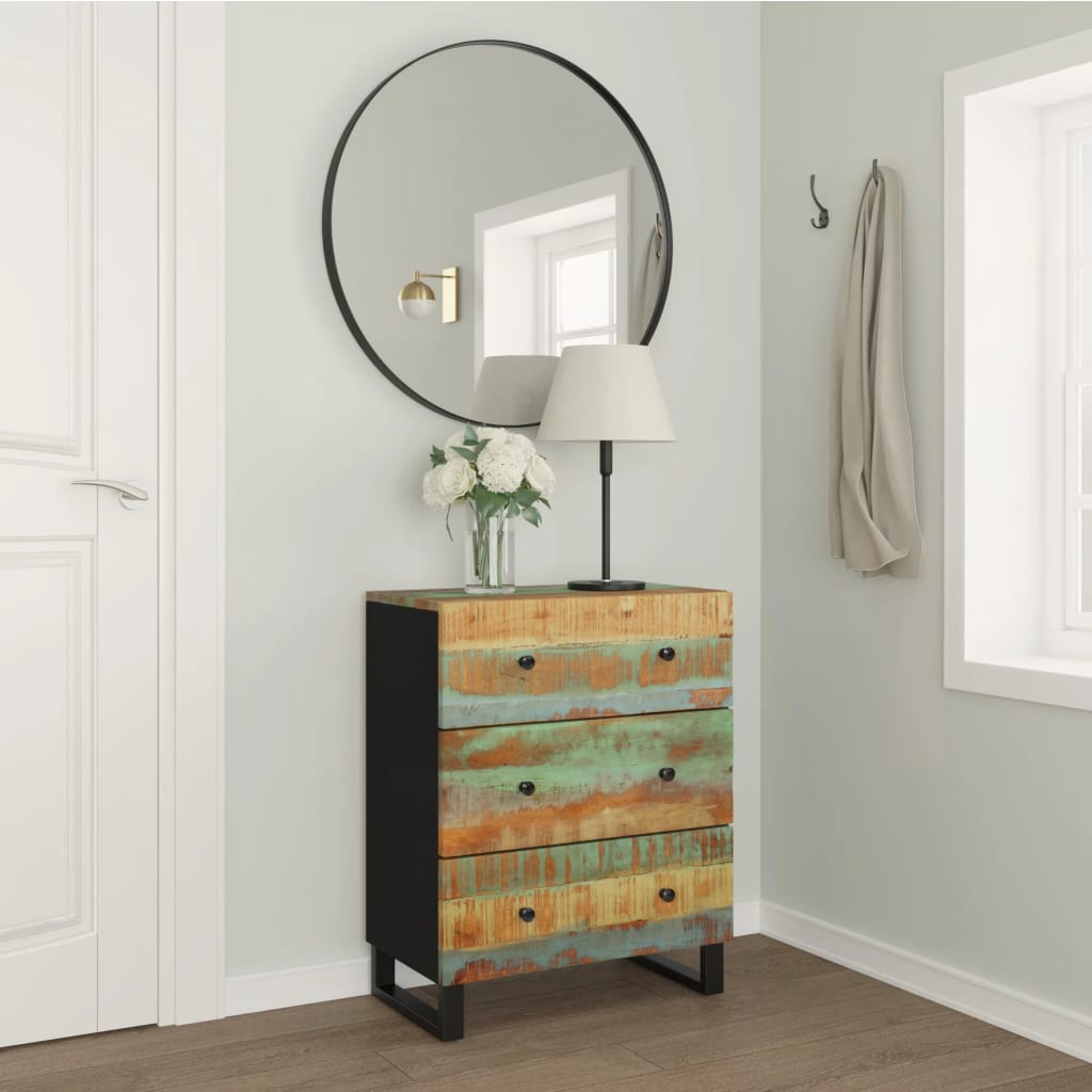 Dressoir 60x33x75 cm massief gerecycled hout is nu te koop bij PeponiXL, paradijselijk wonen!