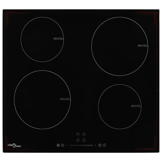 Inductiekookplaat met 4 kookzones aanraakbediening 7000 W glas is nu te koop bij PeponiXL, paradijselijk wonen!