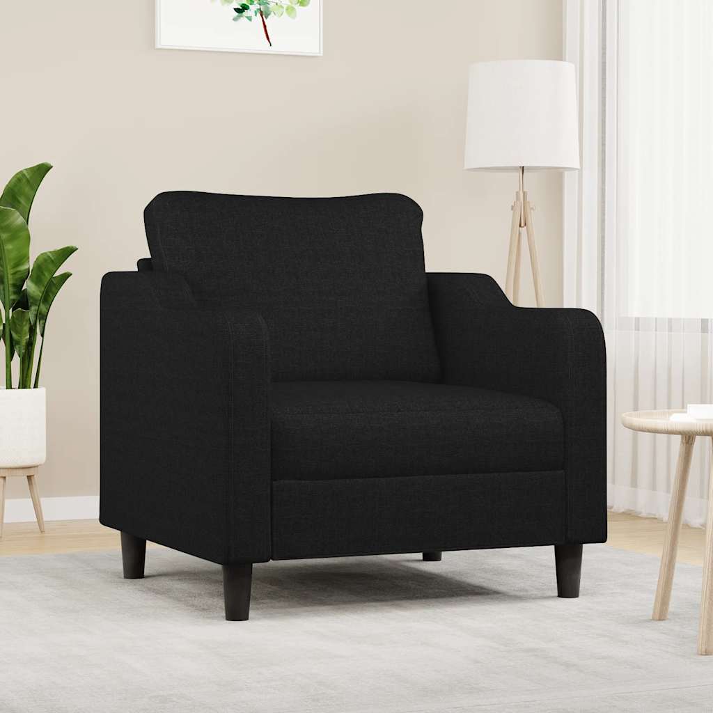 Fauteuil 60 cm stof zwart is nu te koop bij PeponiXL, paradijselijk wonen!