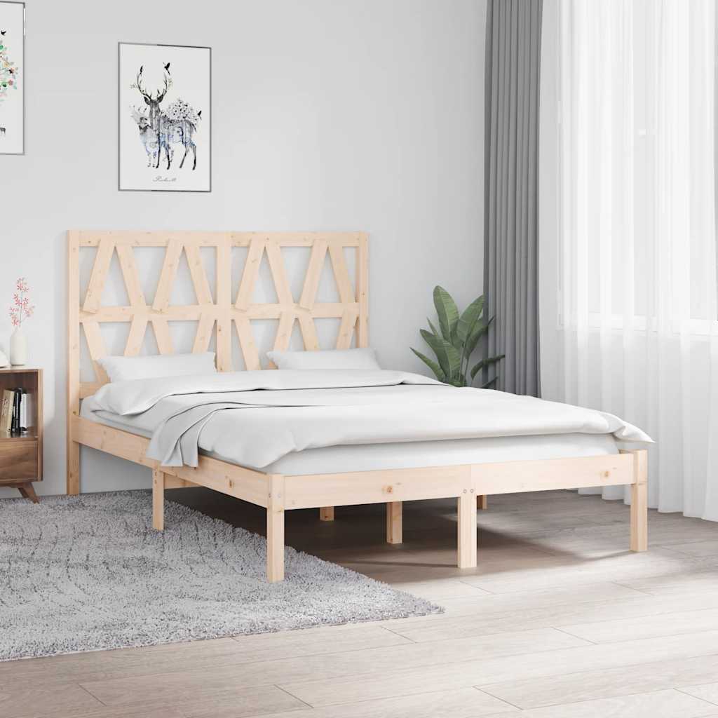 Bedframe massief grenenhout 120x200 cm is nu te koop bij PeponiXL, paradijselijk wonen!