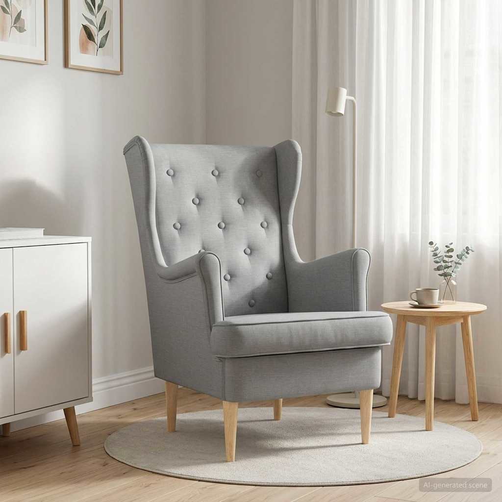 Fauteuil Lichtgrijs Stof is nu te koop bij PeponiXL, paradijselijk wonen!