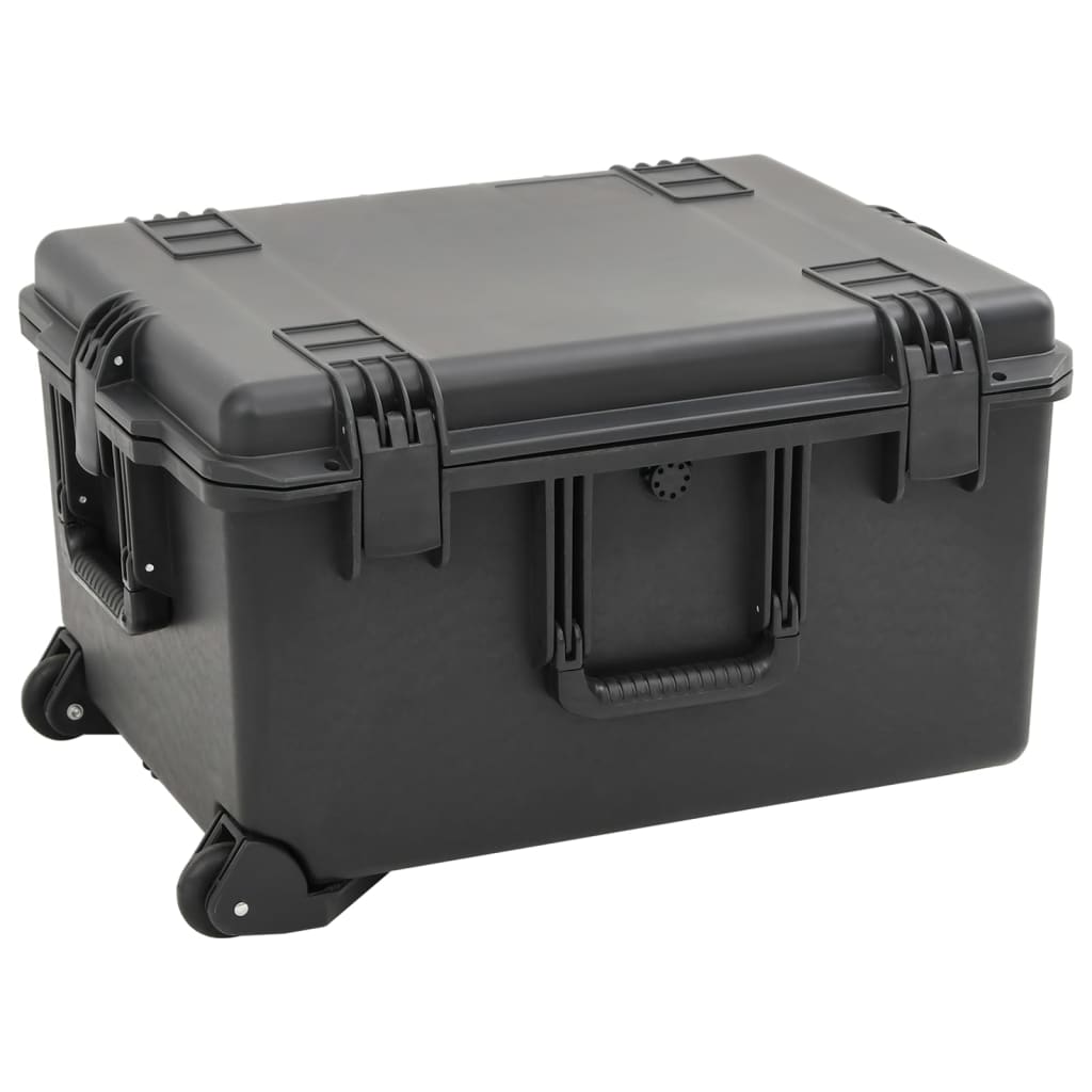 Flightcase draagbaar 62,5x49,5x37 cm PP zwart is nu te koop bij PeponiXL, paradijselijk wonen!