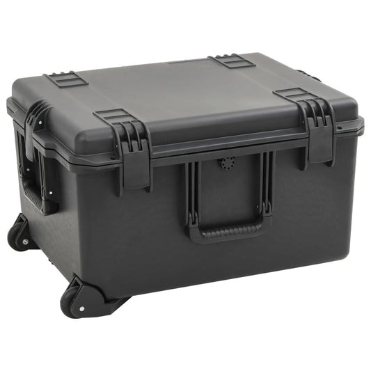 Flightcase draagbaar 62,5x49,5x37 cm PP zwart is nu te koop bij PeponiXL, paradijselijk wonen!
