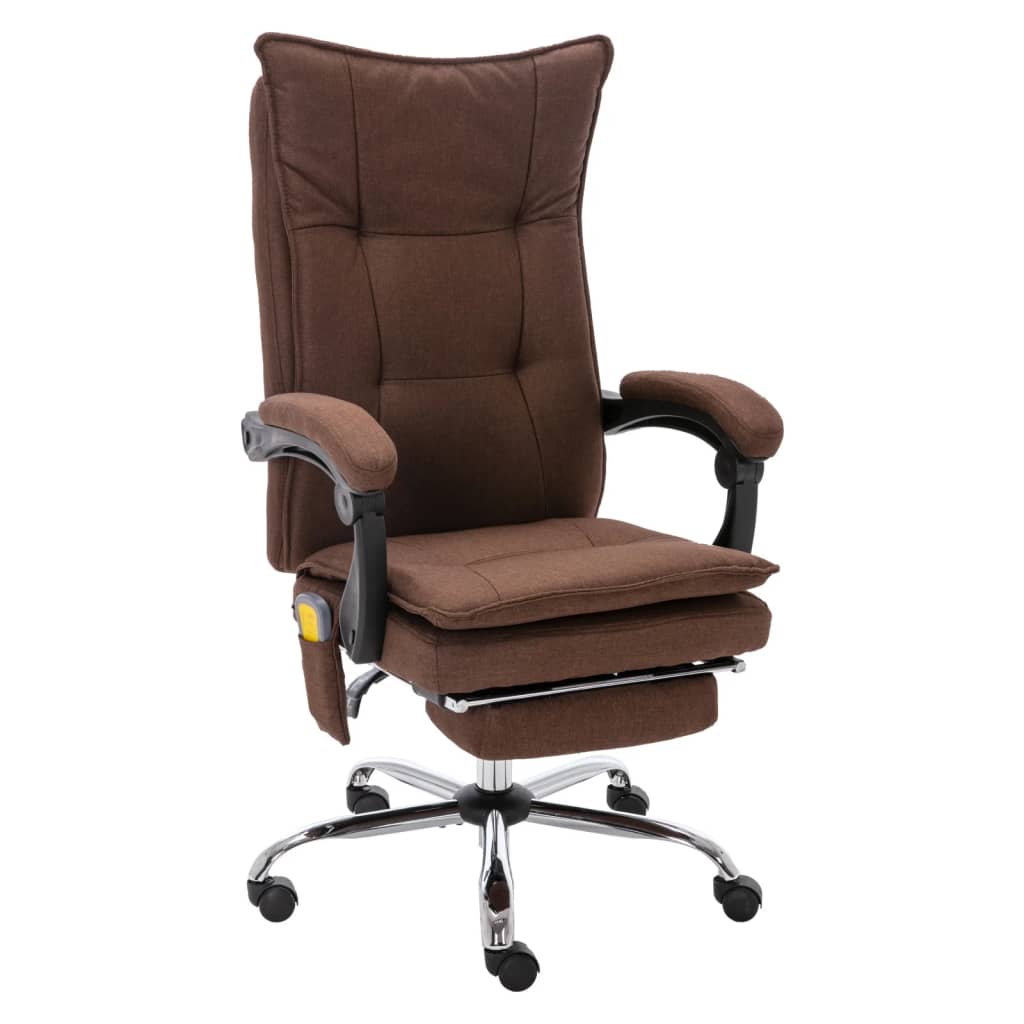 Kantoormassagestoel stof bruin is nu te koop bij PeponiXL, paradijselijk wonen!