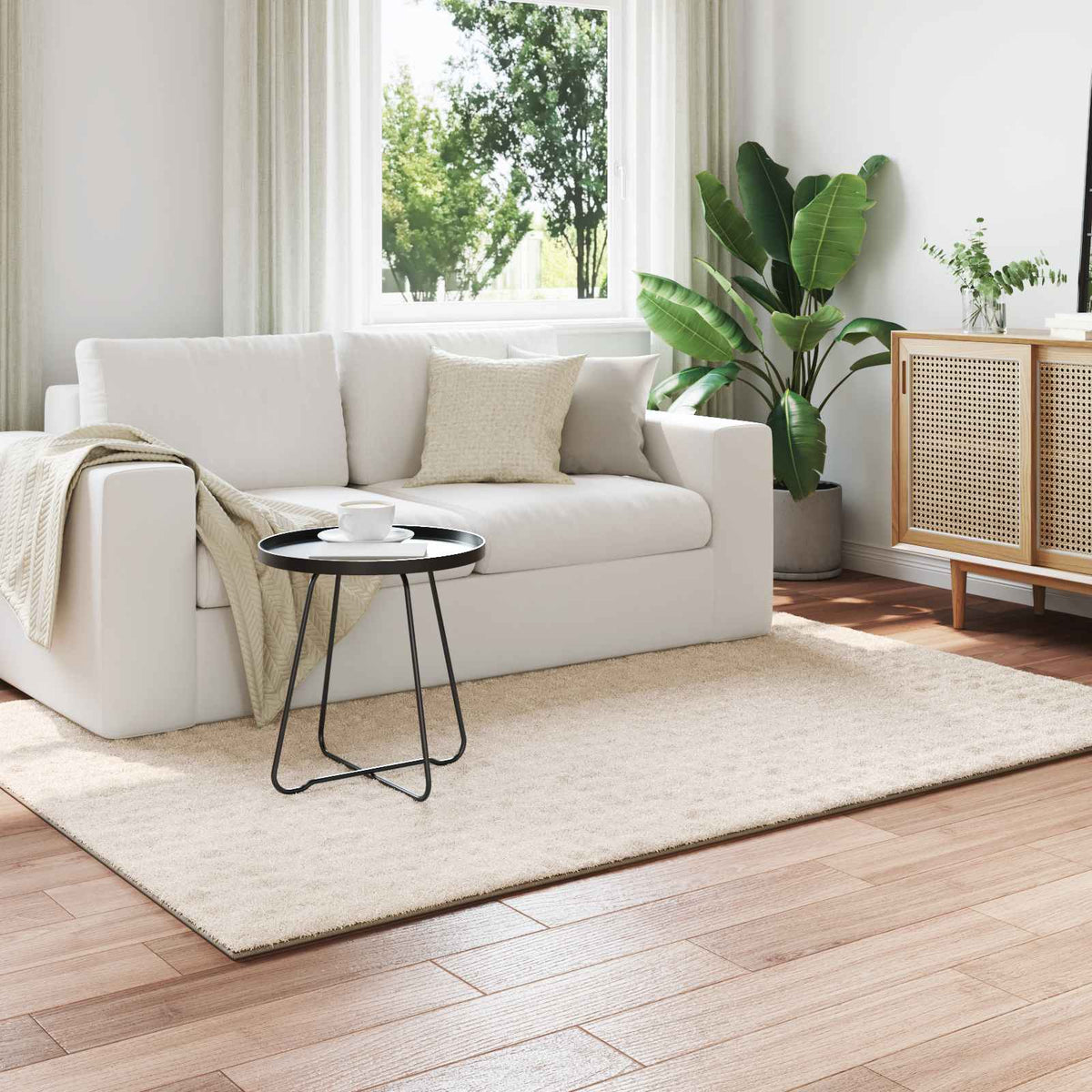 Vloerkleden Rechthoekig SIROLO Beige 200 x 140 cm Polyester is nu te koop bij PeponiXL, paradijselijk wonen!