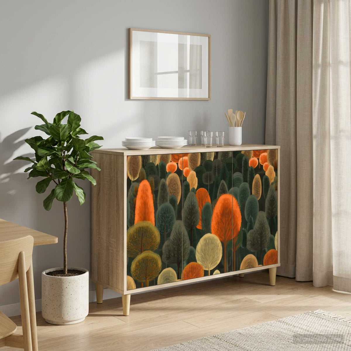 Dressoir ZAANDAM Sonoma 102 x 33 x 75 cm Bewerkt hout is nu te koop bij PeponiXL, paradijselijk wonen!