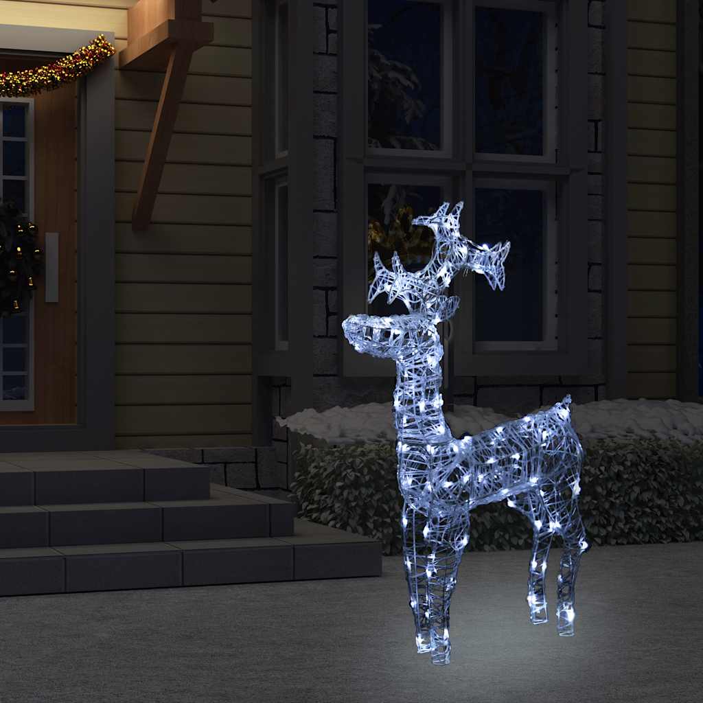 Kerstdecoratie rendieren 90 LED's 60x16x100 cm acryl is nu te koop bij PeponiXL, paradijselijk wonen!