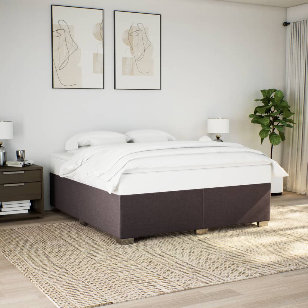 Bedframe zonder matras stof donkerbruin 180x200 cm is nu te koop bij PeponiXL, paradijselijk wonen!