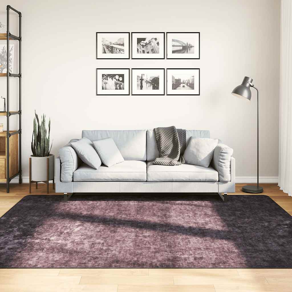 Vloerkleed wasbaar 160x230 cm antracietkleurig is nu te koop bij PeponiXL, paradijselijk wonen!
