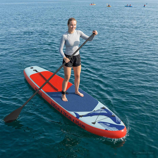 Opblaasbaar Stand Up Paddle Board SCYLLA 305 x 76 x 15 cm Blauw is nu te koop bij PeponiXL, paradijselijk wonen!