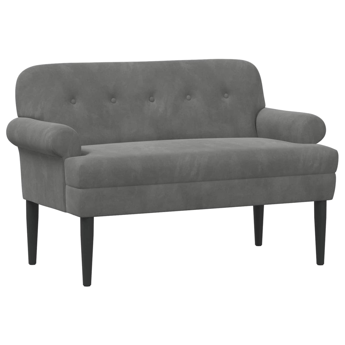 Loungebank met knopencomfort Donkergrijs 120 x 66 x 78 cm is nu te koop bij PeponiXL, paradijselijk wonen!