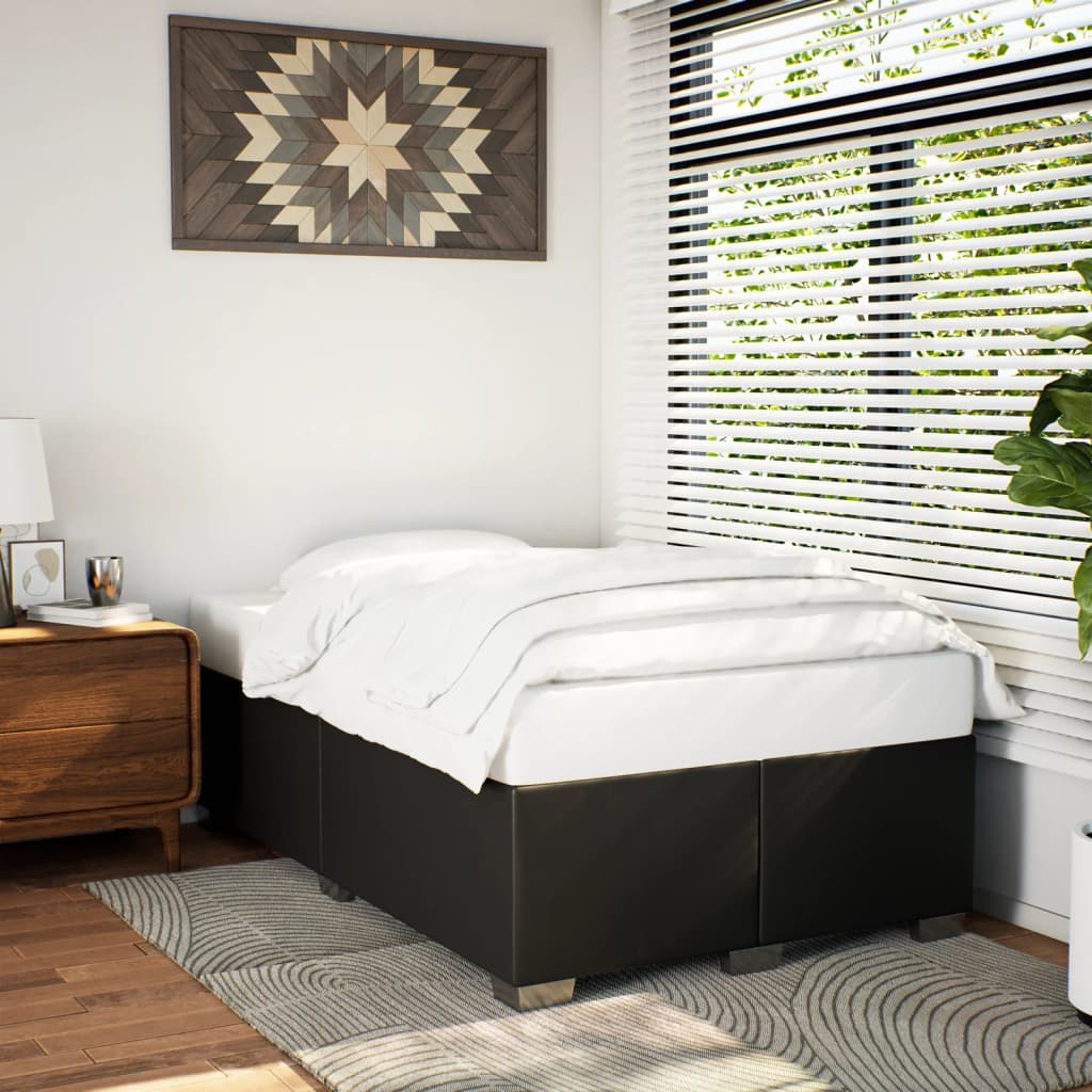 Bedframe kunstleer zwart 120x200 cm is nu te koop bij PeponiXL, paradijselijk wonen!
