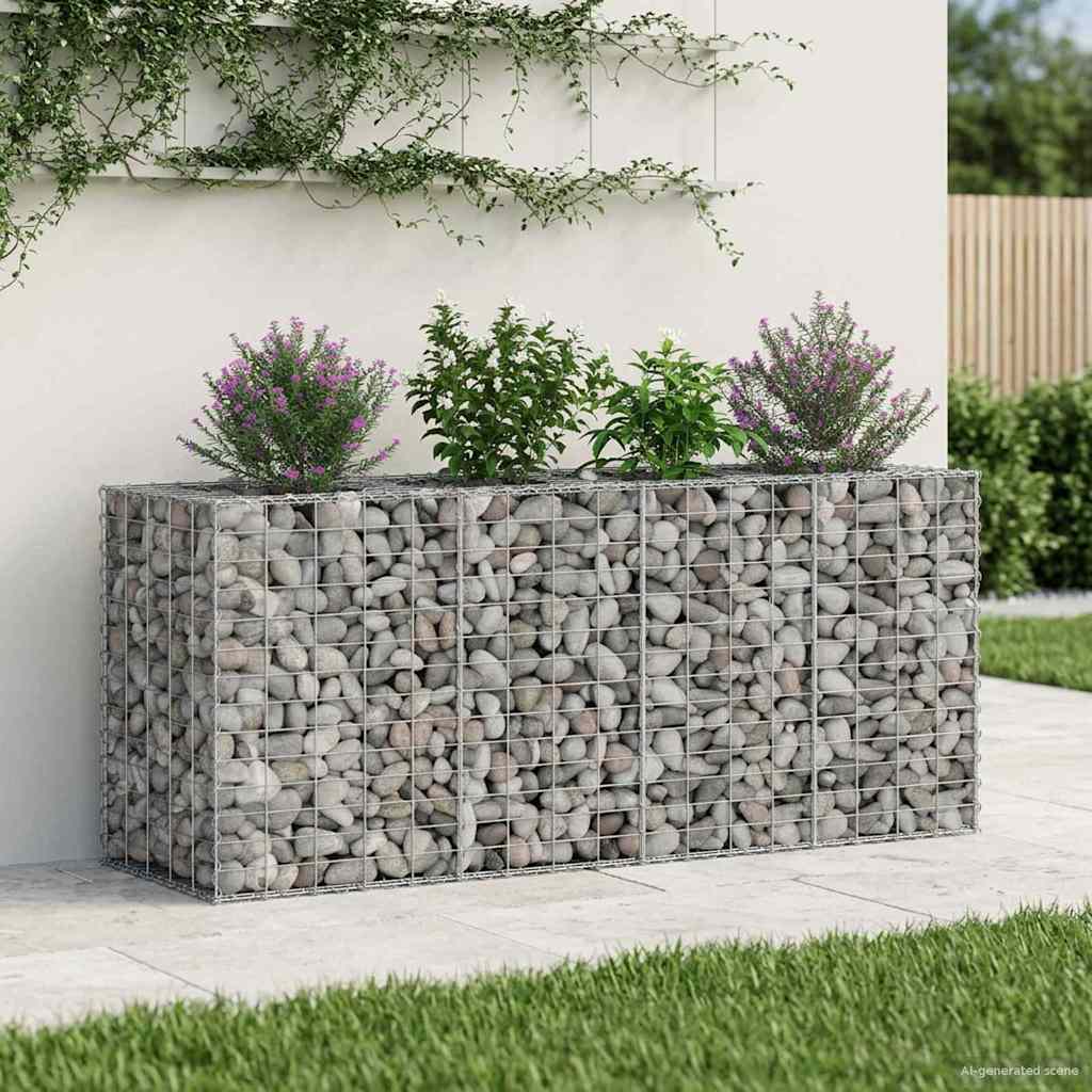 Gabion Verhoogd Bed Zilver is nu te koop bij PeponiXL, paradijselijk wonen!