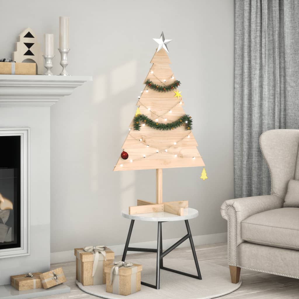 Kerstdecoratie kerstboom 110 cm massief hout is nu te koop bij PeponiXL, paradijselijk wonen!