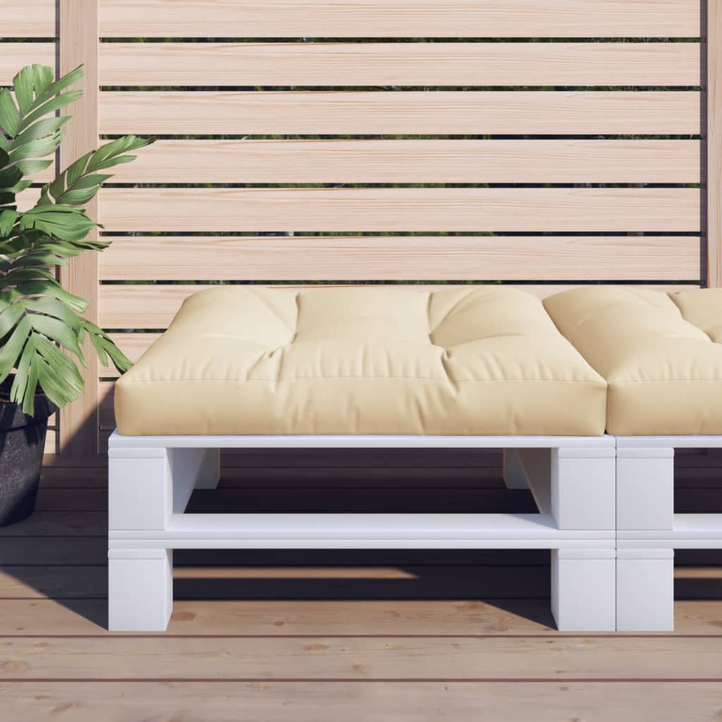 Palletkussen 80x80x12 cm stof beige is nu te koop bij PeponiXL, paradijselijk wonen!