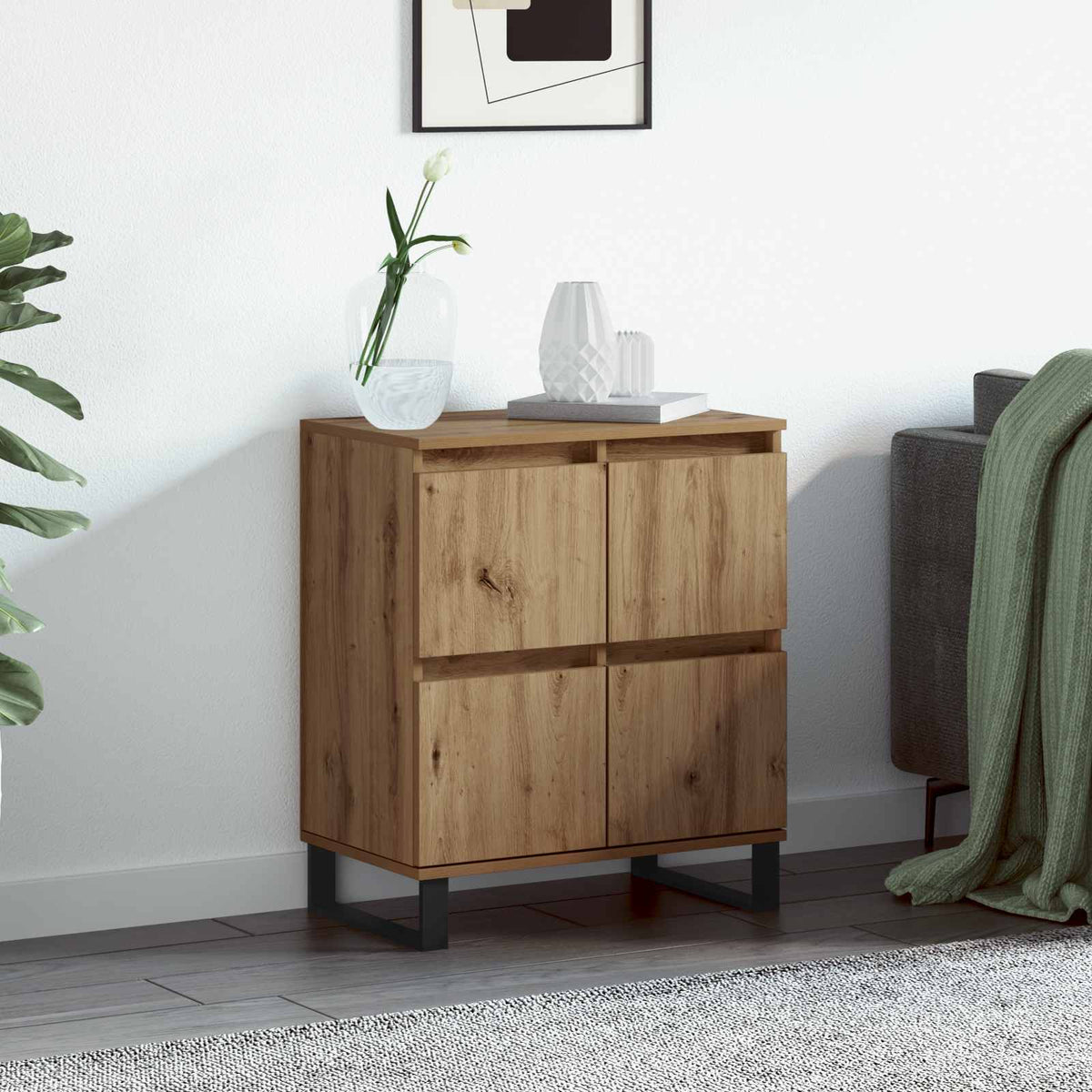 Dressoir Artisan Eiken 60 x 35 x 70 cm is nu te koop bij PeponiXL, paradijselijk wonen!