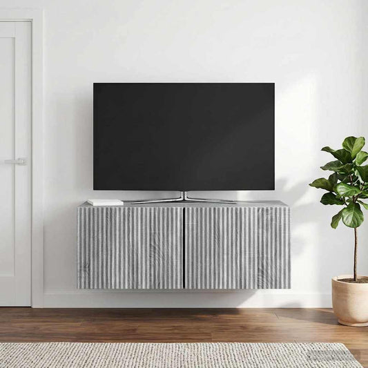 Wandbeugel TV-kast Grijs sonoma 78,5 x 31 x 30 cm Bewerkt hout is nu te koop bij PeponiXL, paradijselijk wonen!