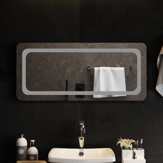 LED Badkamer Spiegel Transparant 90 x 40 cm gehard glas is nu te koop bij PeponiXL, paradijselijk wonen!