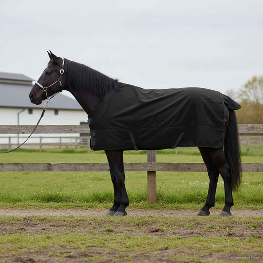 Paardendeken Donkergroen en Zwart 95 cm Polyester is nu te koop bij PeponiXL, paradijselijk wonen!
