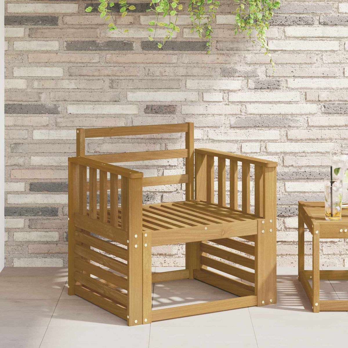 Armleuningen Module 2 pcs Wit 60 x 6 x 61 cm Massief Acaciahout is nu te koop bij PeponiXL, paradijselijk wonen!