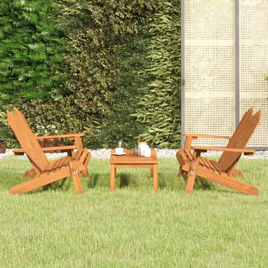 3-delige Loungeset Adirondack massief acaciahout is nu te koop bij PeponiXL, paradijselijk wonen!