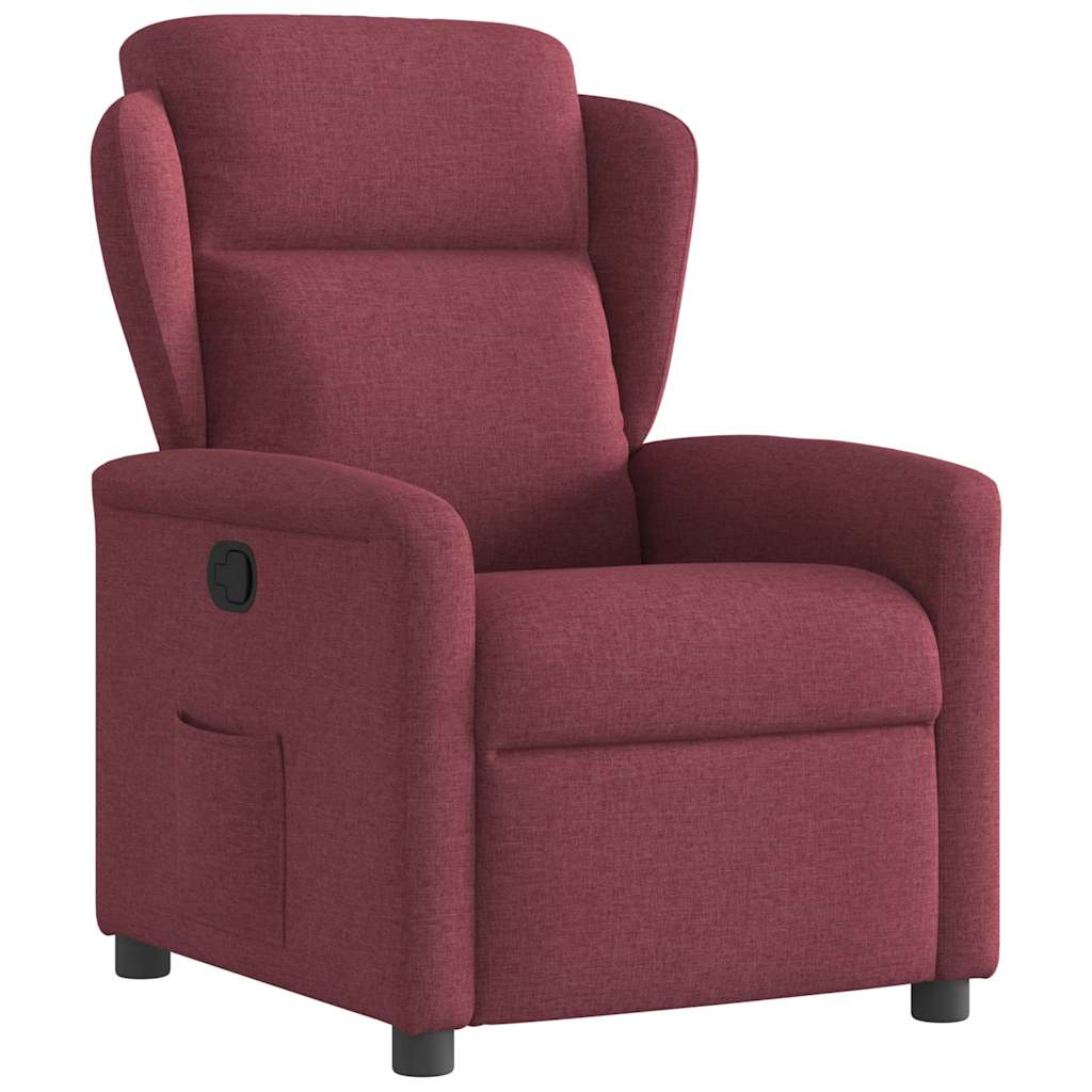 Fauteuil verstelbaar stof wijnrood is nu te koop bij PeponiXL, paradijselijk wonen!