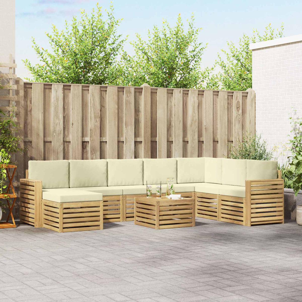 Sofa-Sets Massief Acaciahout is nu te koop bij PeponiXL, paradijselijk wonen!