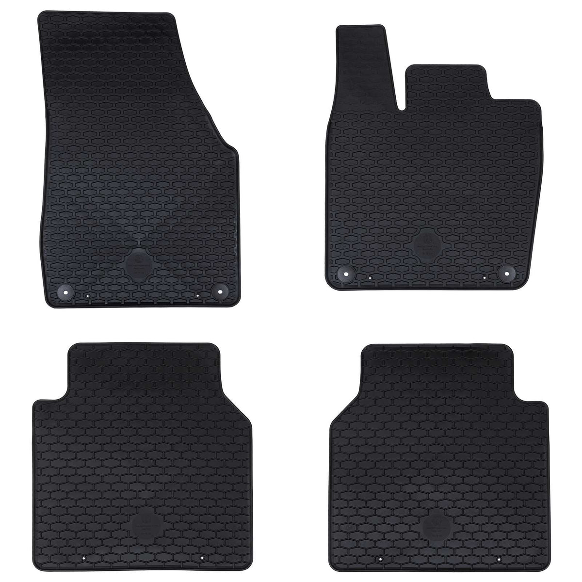 Autobodemmat 4 pcs Zwart geschikt voor VW ID.7 2023- Rubber is nu te koop bij PeponiXL, paradijselijk wonen!