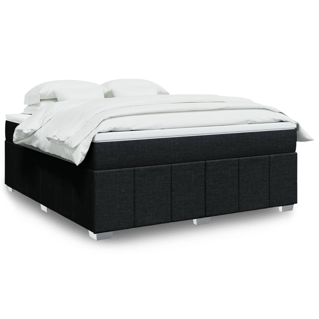 Boxspring met matras stof zwart 180x200 cm is nu te koop bij PeponiXL, paradijselijk wonen!