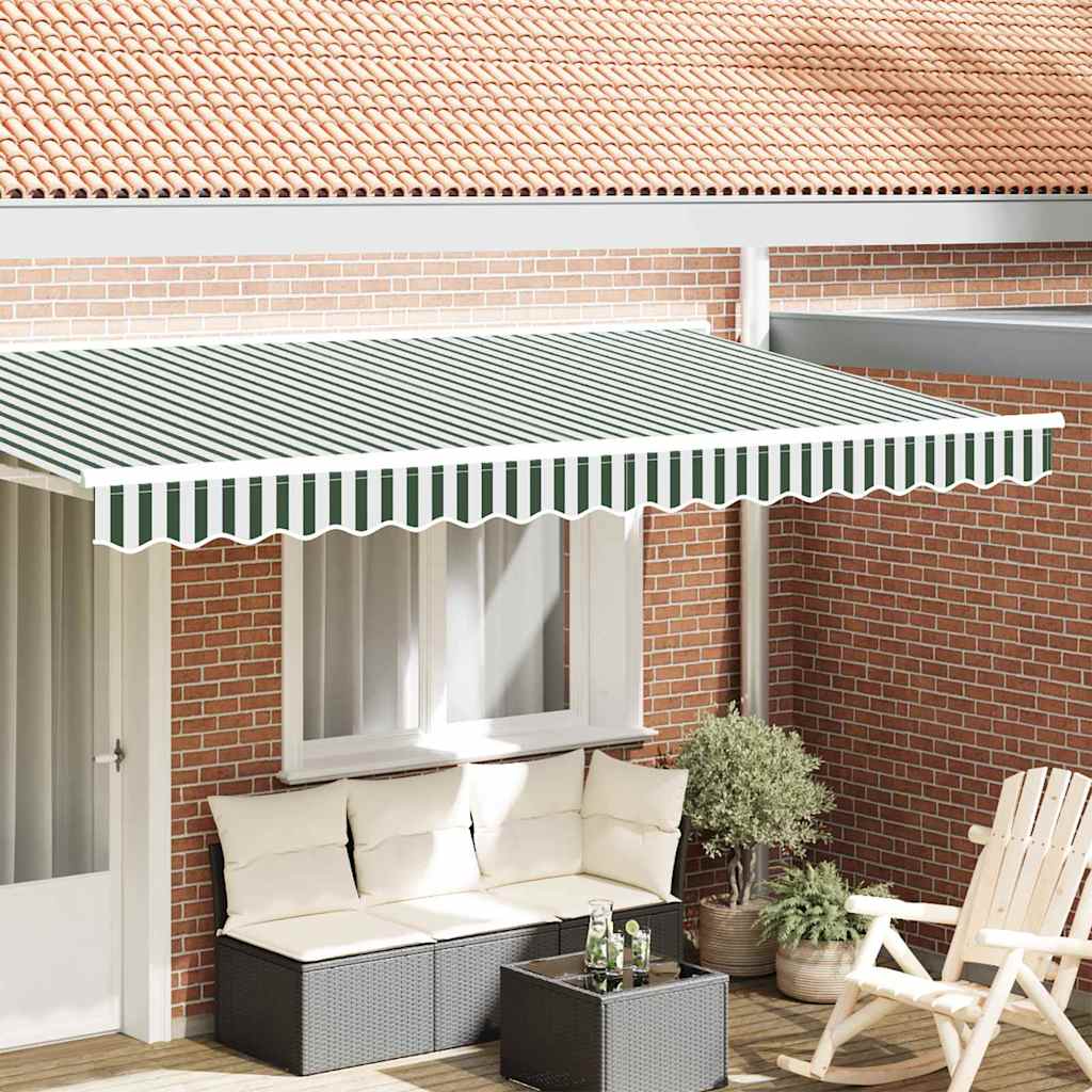 Markies Valance Groen en Wit 380 x 20 cm Canvas is nu te koop bij PeponiXL, paradijselijk wonen!