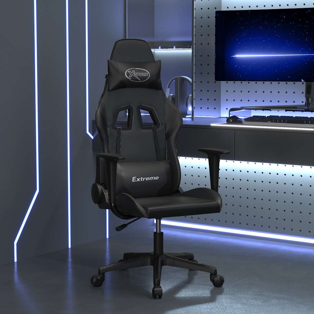 Massage gamestoel kunstleer zwart is nu te koop bij PeponiXL, paradijselijk wonen!