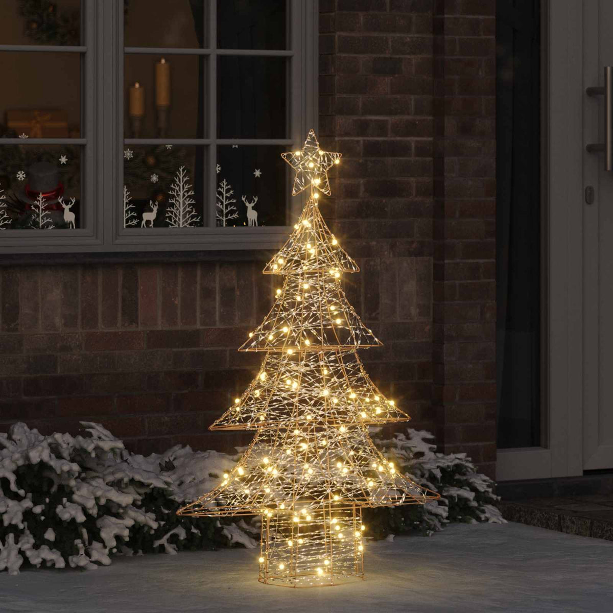 Kerstboom met 120 LED Warmwit 120,5 cm PET is nu te koop bij PeponiXL, paradijselijk wonen!