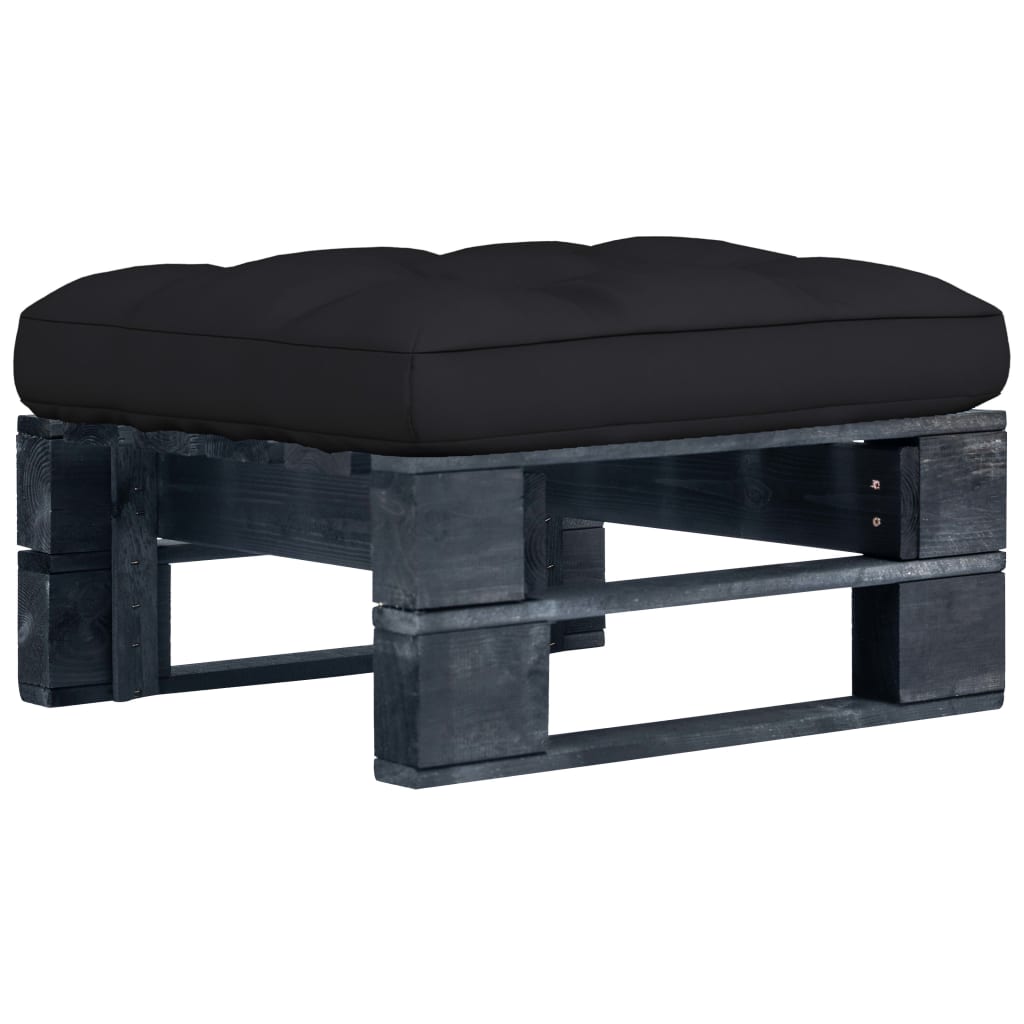 Tuinhocker pallet zwart geïmpregneerd grenenhout is nu te koop bij PeponiXL, paradijselijk wonen!