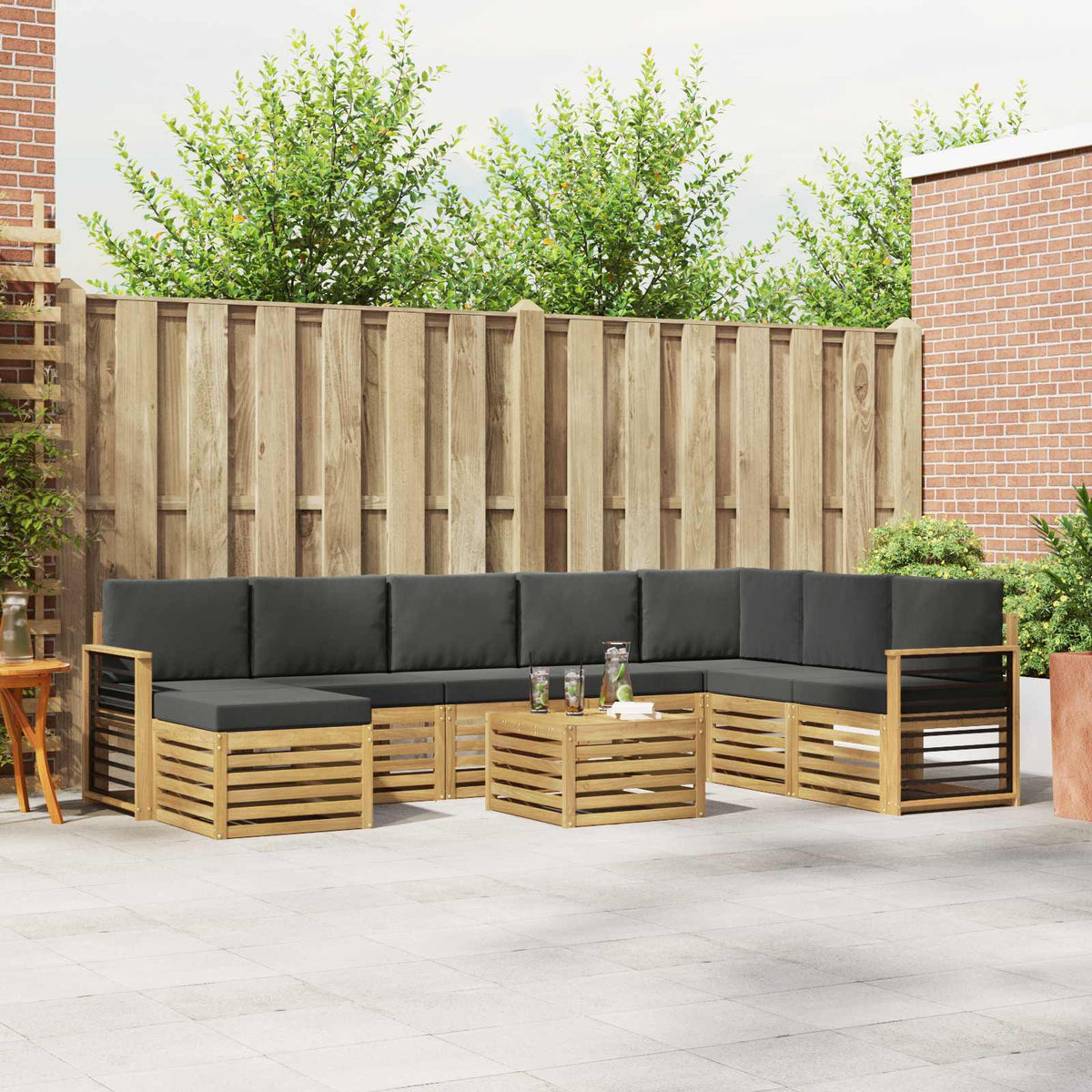 Sofa-Sets Massief Acaciahout is nu te koop bij PeponiXL, paradijselijk wonen!