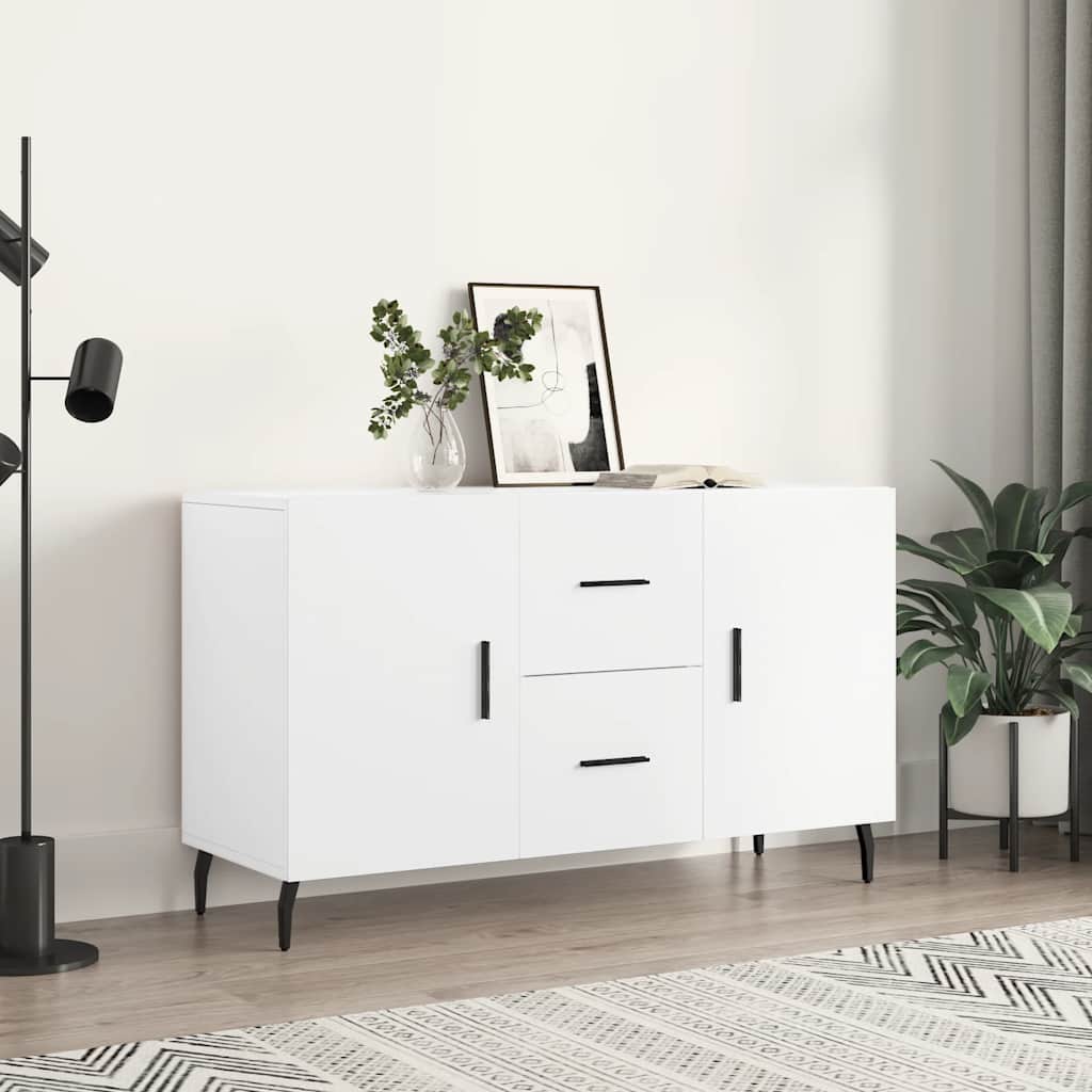 Dressoir 100x36x60 cm bewerkt hout wit is nu te koop bij PeponiXL, paradijselijk wonen!