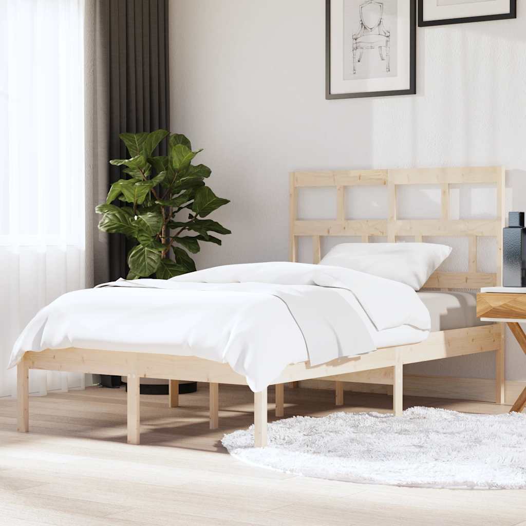 Bedframe massief grenenhout 120x200 cm is nu te koop bij PeponiXL, paradijselijk wonen!