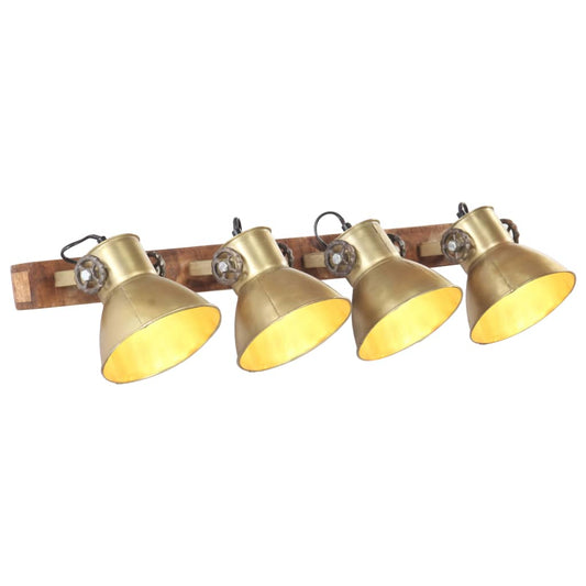 Wandlamp industrieel E27 90x25 cm messingkleurig is nu te koop bij PeponiXL, paradijselijk wonen!